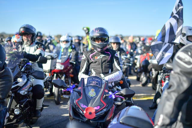 Motorcylists ride in memory of PC Andrew Harper