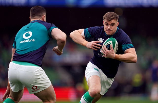 Garry Ringrose will make his first international start since last year's Rugby World Cup in France