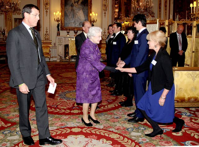 The Queen met Dame Joanna Lumley