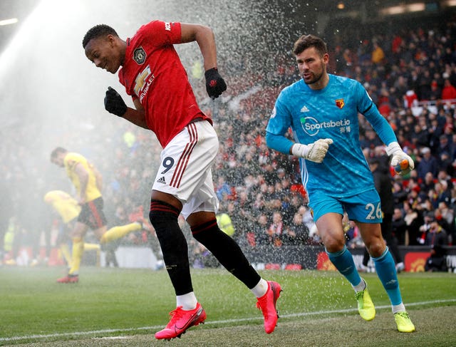 Anthony Martial (left) and Ben Foster