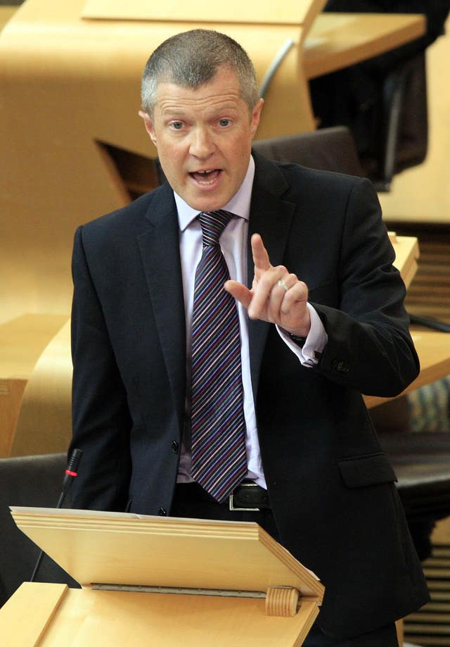 Willie Rennie at First Minister's Questions (Scottish Parliament/PA)