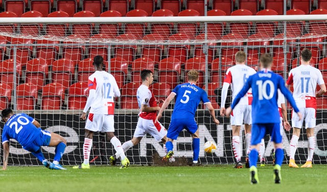 Filip Helander scoreS Rangers' leveller