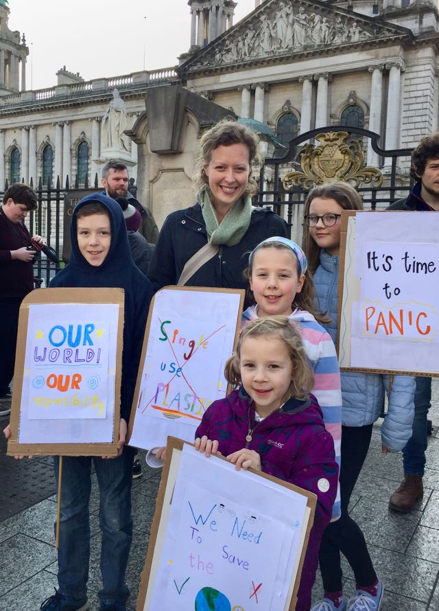 Climate change protest