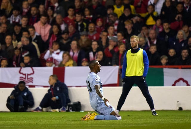 Ashley Young celebrates bringing Aston Villa level