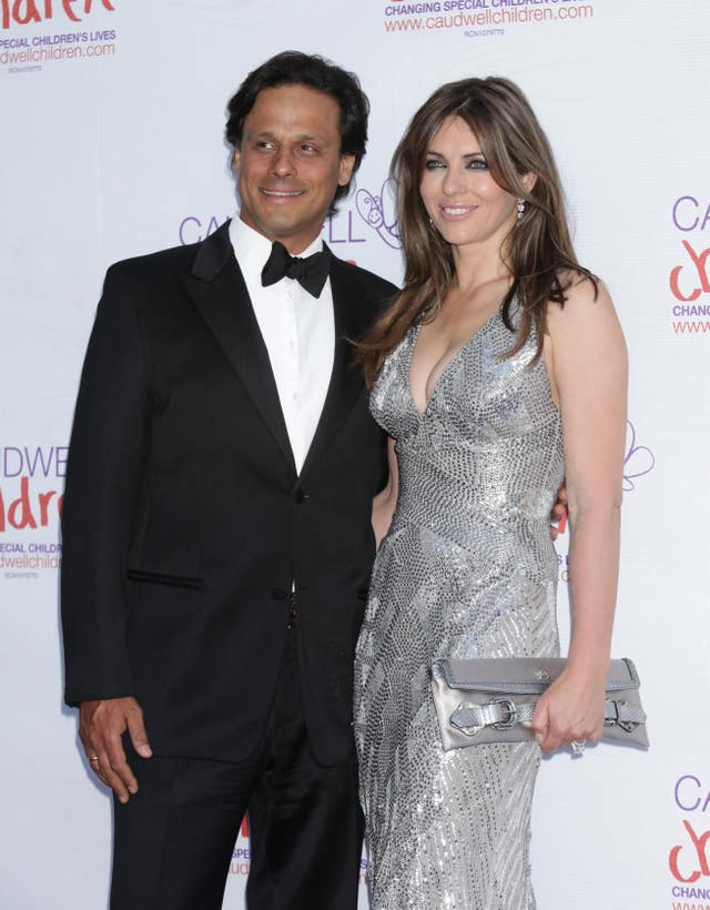 Elizabeth Hurley and Arun Nayar 