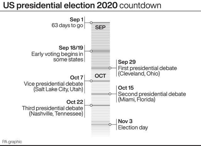 US Election graphic