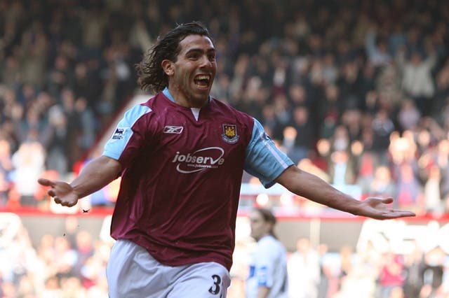 Tevez arrived in England in 2006 when he joined West Ham