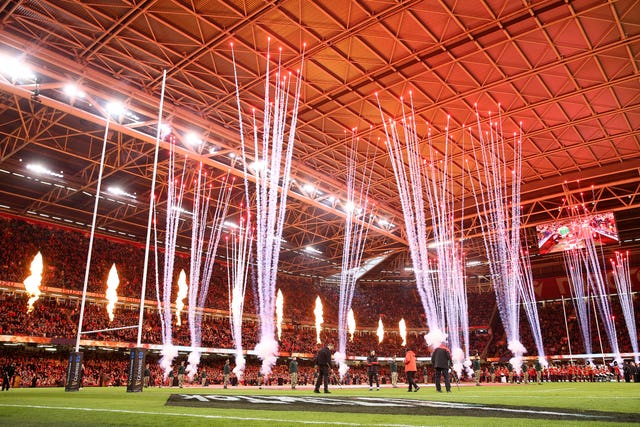 Pre-match at the Principality Stadium