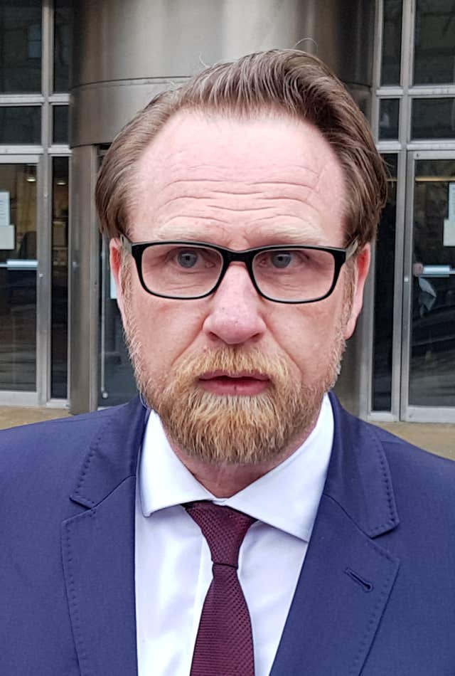 DCI Mark Pearson, North Yorkshire Police, speaks outside court after Neville Hord was jailed for stabbing supermarket worker Jodie Willsher to death in an Aldi store in Skipton (Dave Higgens/PA)