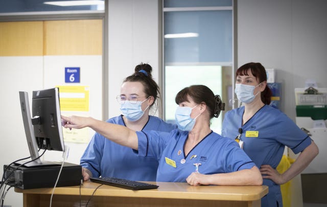 Nurses working