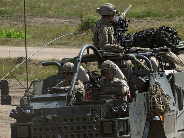 British soldiers from 1st The Queen’s Dragoon Guards