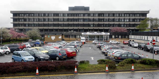 Monklands Hospital in Airdrie