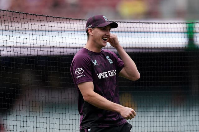 Harry Brook at England training