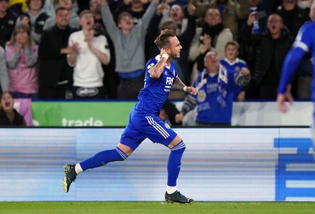 James Maddison shone on Monday night in Leicester's big win