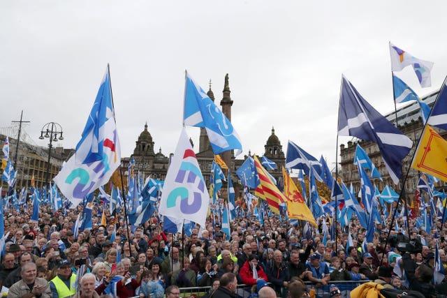 Scottish independence rally