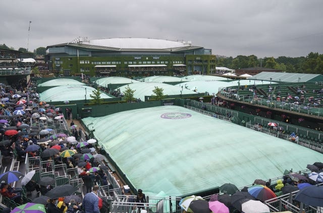 Wimbledon rain