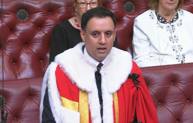 Anas Sarwar speaking in the Lords