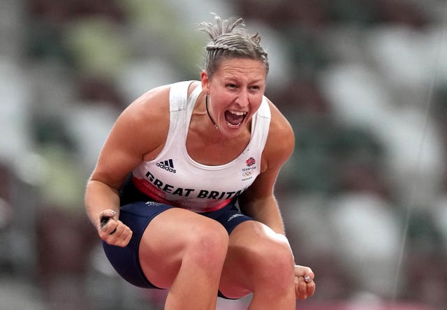 Great Britain’s Holly Bradshaw secured a bronze in the women's pole vault
