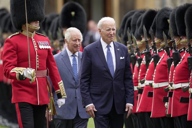 Joe Biden with the King