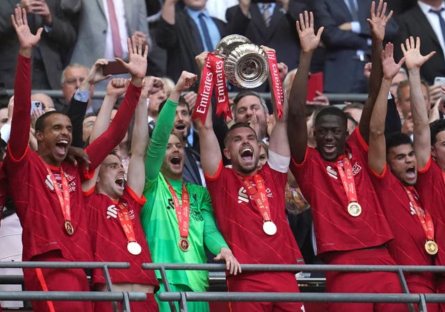Liverpool celebrate at Wembley