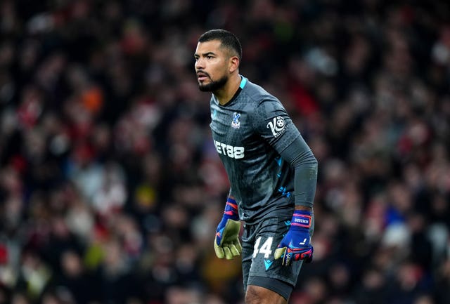Crystal Palace goalkeeper Walter Benitez during the Carabao Cup tie against Arsenal