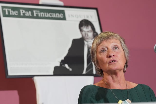 Geraldine Finucane, the widow of murdered Belfast solicitor Pat Finucane