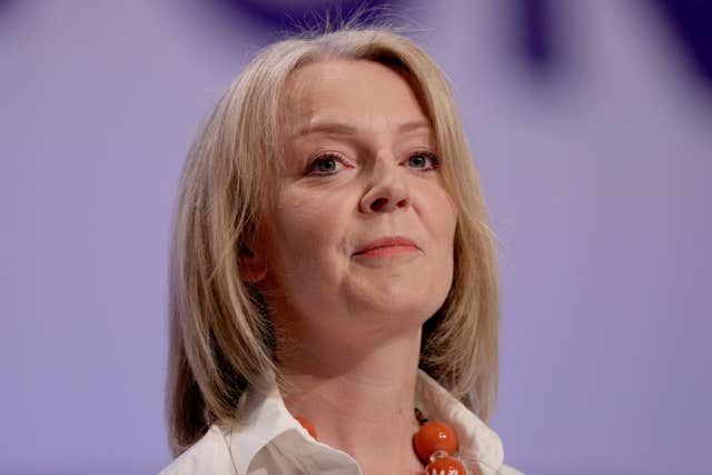 Liz Truss called for a major increase in housebuilding to provide a 'supershock' to the market (Stefan Rousseau/PA)