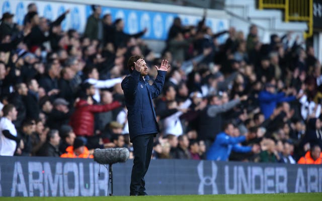 Andre Villas-Boas' time at Tottenham was abruptly ended after a 5-0 home defeat to Liverpool (John Walton/PA)