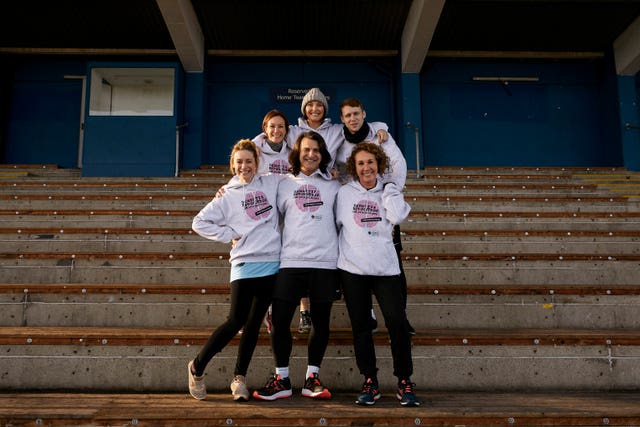 Dame Barbara's London Marathon team (Dementia Revolution/PA)