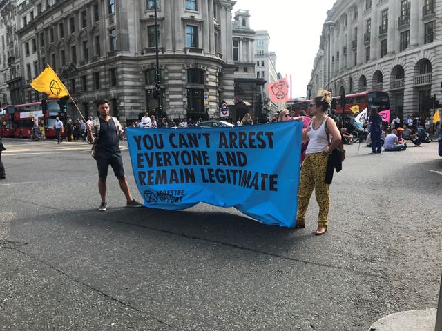 London protesters