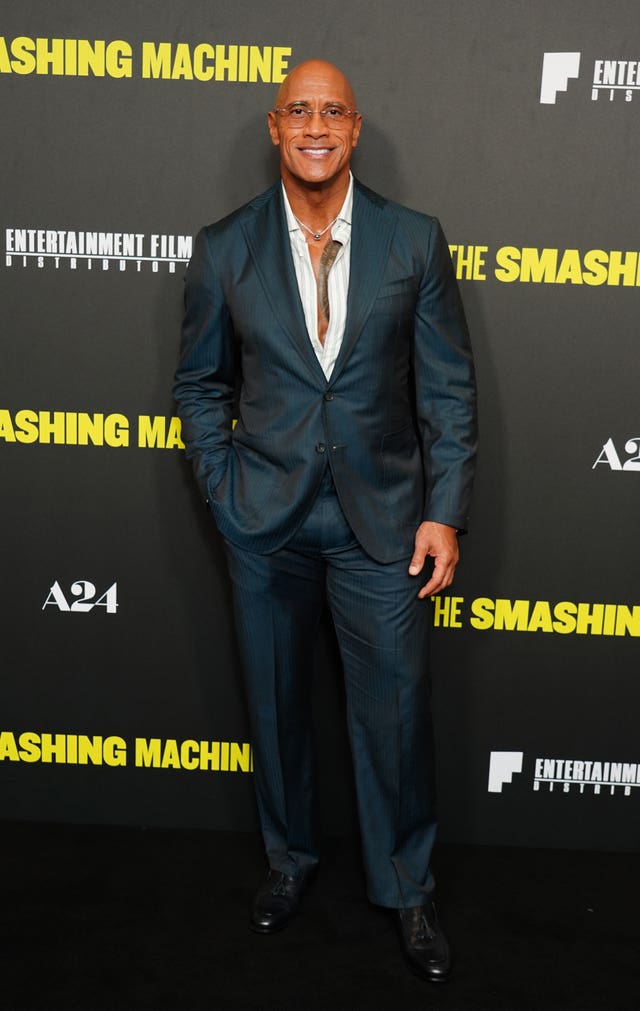  Dwayne Johnson attending a special screening of The Smashing Machine, 