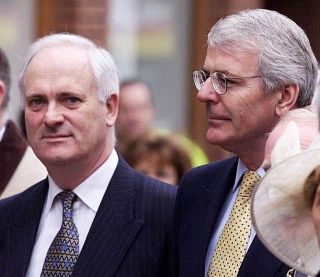 John Bruton and John Major in 2000
