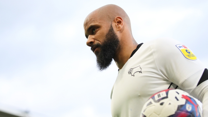 David McGoldrick missed a penalty as Derby were held by Morecambe (Isaac Parkin/PA)