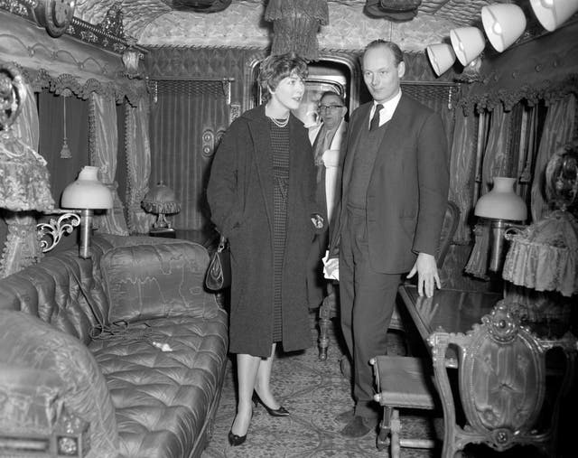 The interior of Queen Victoria’s railway coach, 