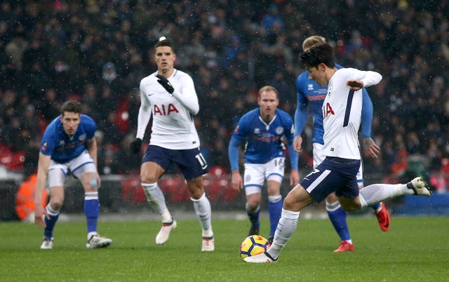 Son Heung-min saw his penalty disallowed by the referee, a decision which was criticised by Mark Halsey