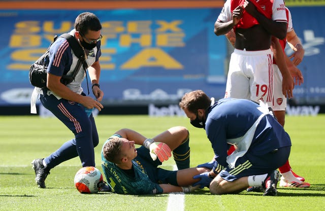 Bernd Leno's knee injury at Brighton opened the door for Martinez to take his chance.