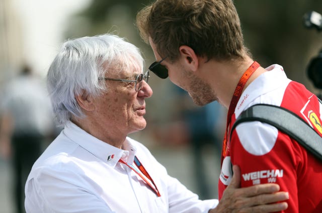 Bernie Ecclestone is close friends with Sebastian Vettel 