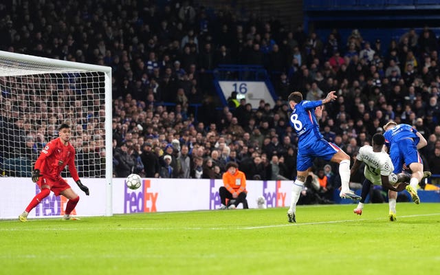 Enzo Fernandez (centre) had a goal ruled out