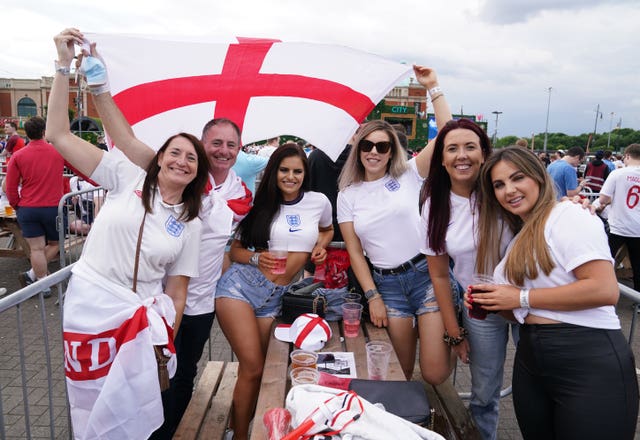 Fans watching Italy v England – UEFA Euro 2020 – Final