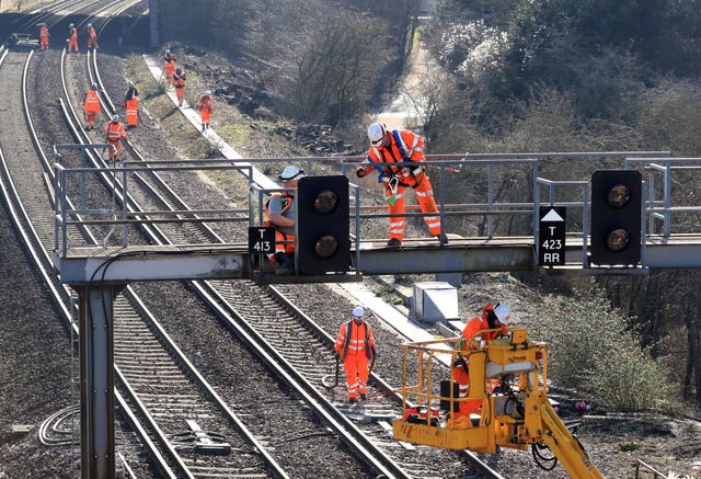 Network Rail staff at work 
