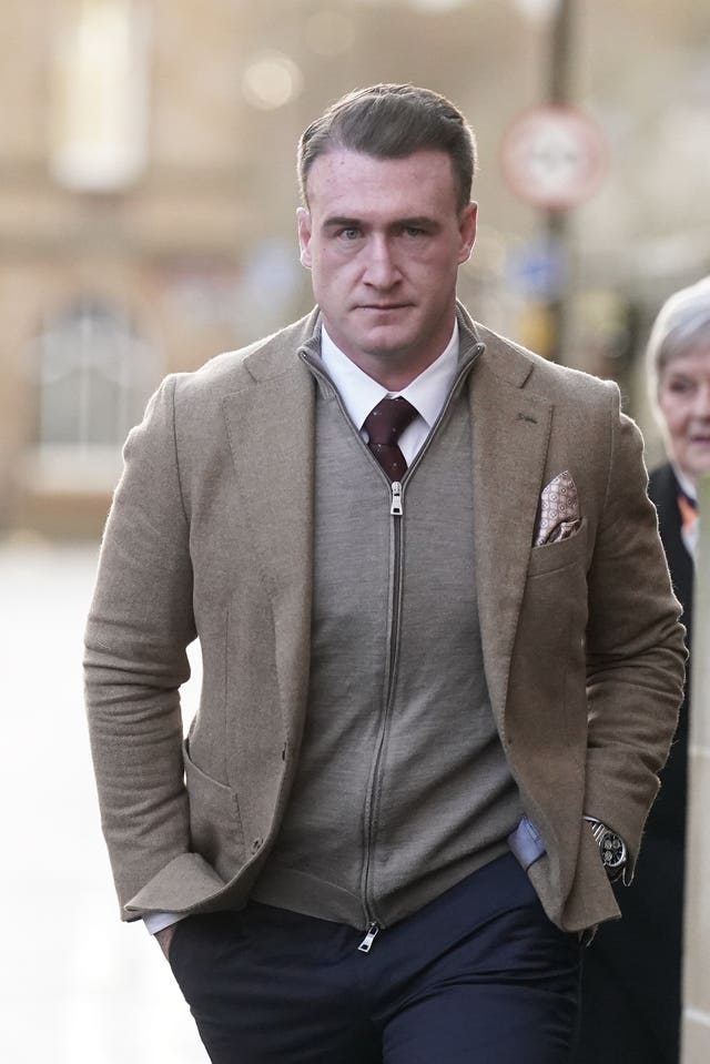 Stuart Hogg in suit jacket