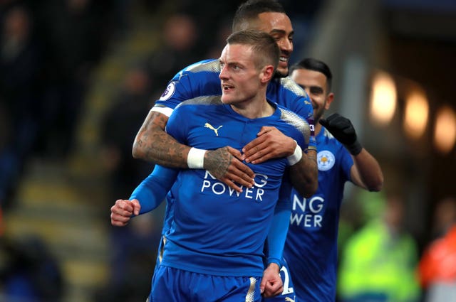 Jamie Vardy scored as Leicester beat Tottenham on Tuesday