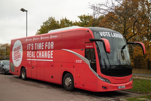 The Labour battle bus rolls into Stevenage