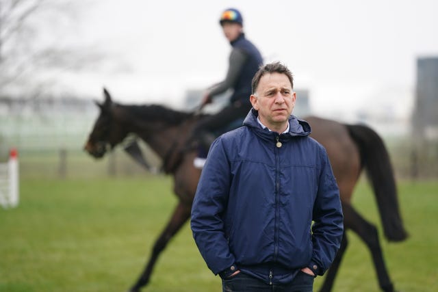 Henry de Bromhead on the gallops at Cheltenham