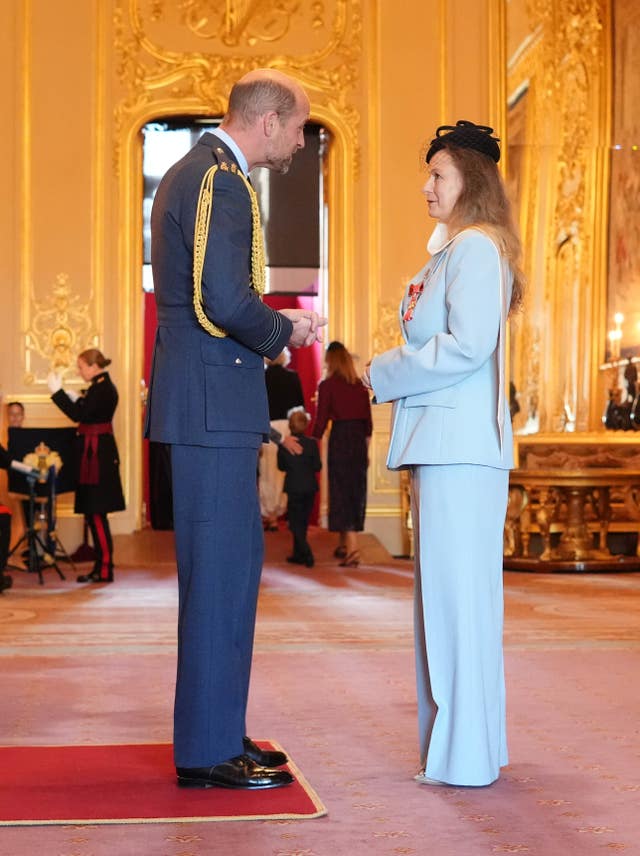 Samantha Morton, actress, is made an Officer of the Order of the British Empire by the Prince of Wales at Windsor Castle. 