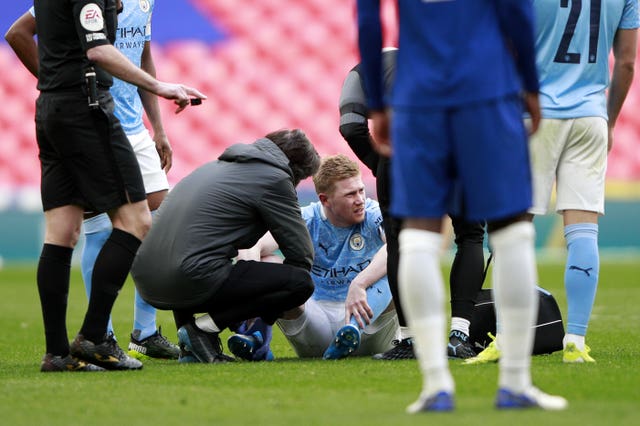 Kevin De Bruyne is also bidding to return from injury