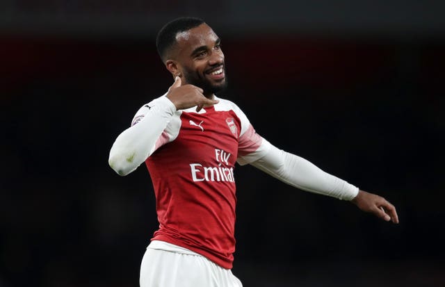 Alexandre Lacazette, pictured,  and Aaron Ramsey were on the scoresheet for Arsenall