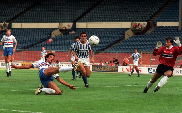 Gianluca Vialli (front left) in action for Sampdoria 