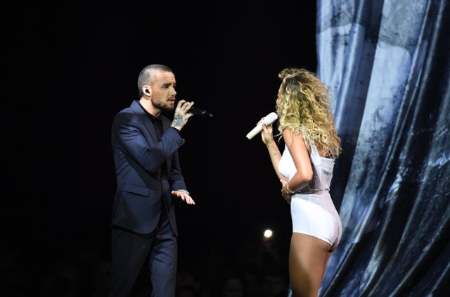 Liam Payne and Rita Ora performed their racy track from the latest Fifty Shades movie