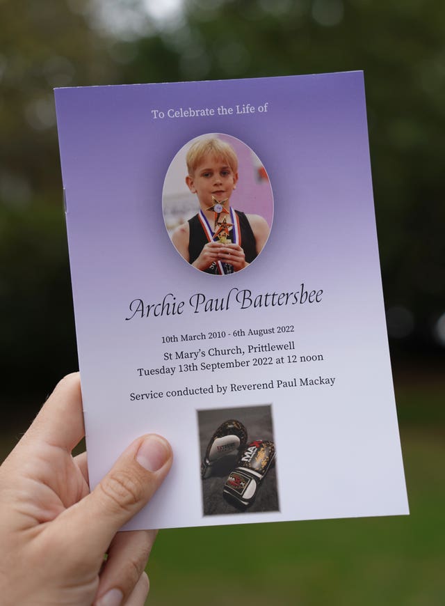 Archie Battersbee funeral